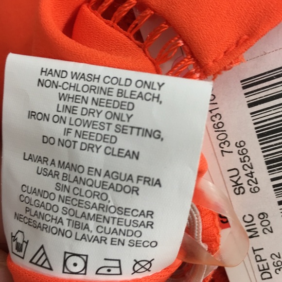 NWT Gianni Bini GB Orange Dress - Picture 4 of 6